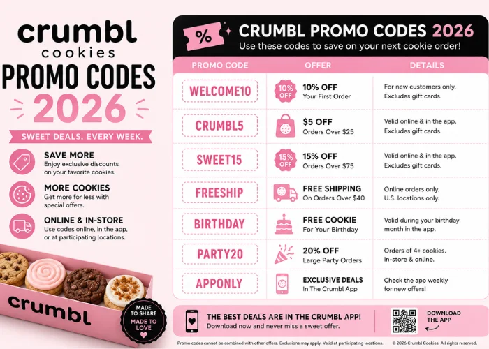Crumbl Promo Codes